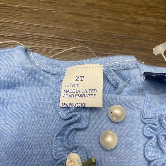 Feu Follet Paris Size 2T Dress Denim chambre Embroidered floral Blue
Nwt - Picture 5 of 6